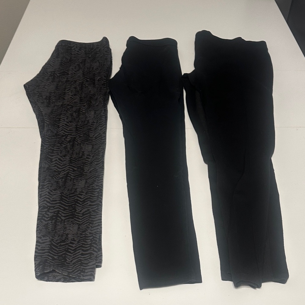 3 Pairs of Leggings.  2 - M and 1 - S